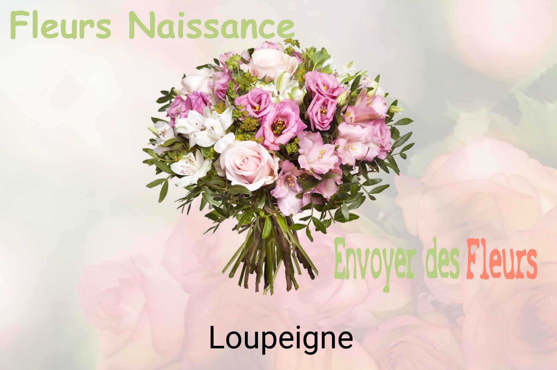 Bouquet de fleurs de naissance livré à Loupeigne